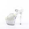 Pleaser - SKY308PREMRSNT Sandaal met enkelband - Zilverkleurig Product image
